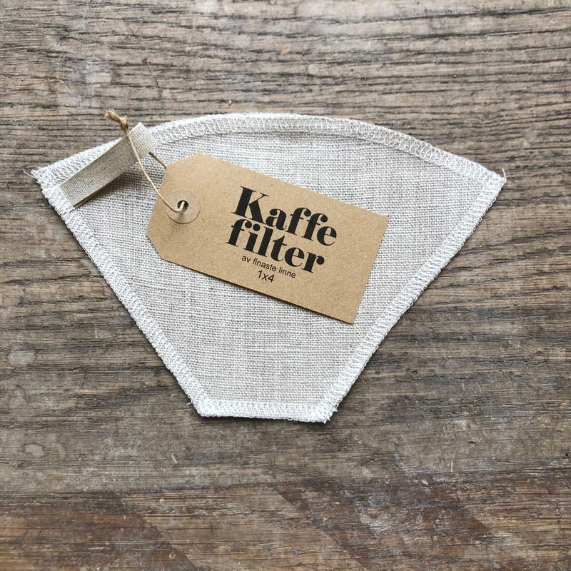 Kaffefilter - 100 % oblekt linnetyg