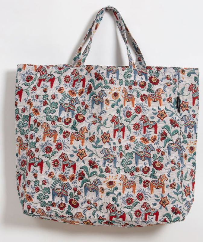 Fabric bag model Leksand mini jacquard 42x40 cm