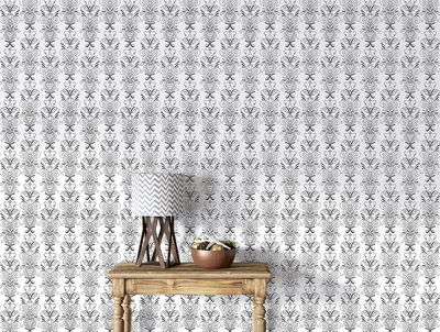 Tapet - Kurbits Vit/Svart