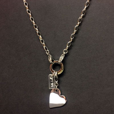 Halskedja - Stål  oval  3 x 5 mm -  välj längd 40-90 cm