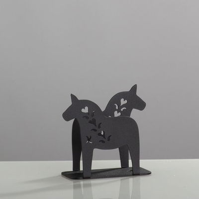 Servettställ - Dalahästar med motiv "Hjärteranka"