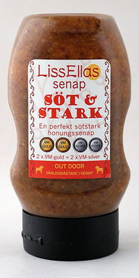 Senap Söt & Stark 320 gram i plastflaska
