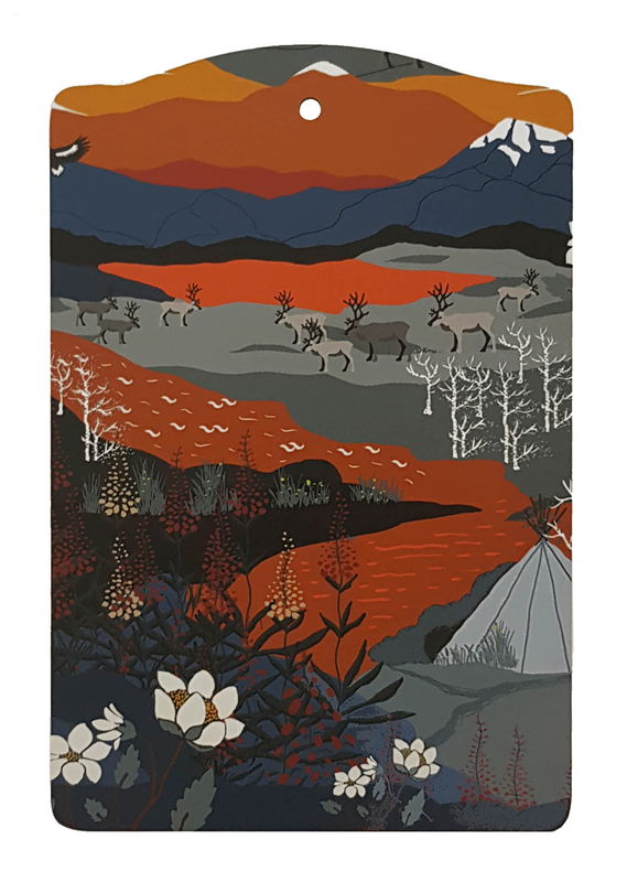 Skärbräda - Fjällvandring 20x30 cm