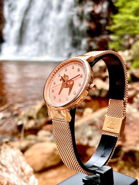 Dalawatch - Rosé med stenar från Swarovski