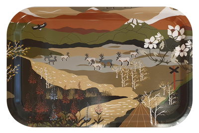 Bricka Fjällvandring 33x21 cm