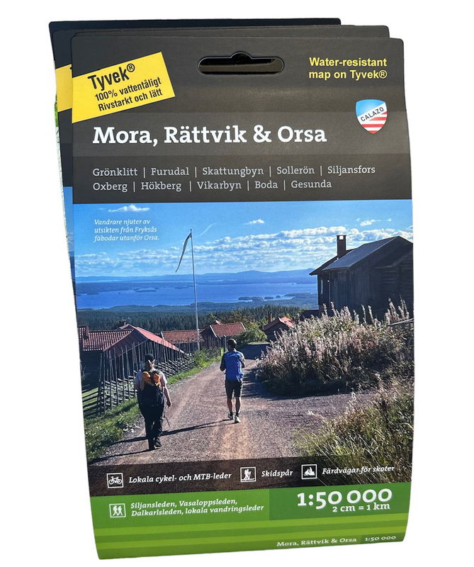 Karta - Mora, Orsa & Rättvik 1:50.000