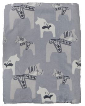 Fleecepläden Dalarna 130x170 cm - grå