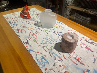 Bordslöpare 45x120 cm - "Skidlöpare"