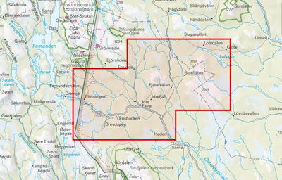Karta - Idre & Lofsdalen 1:50.000