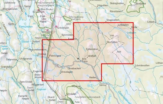 Karta - Idre & Lofsdalen 1:50.000