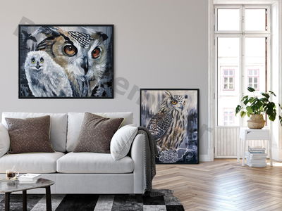 Wandbild - Berguvarna