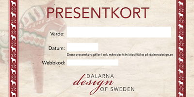 Presentkort - Du väljer summan från 100-5000