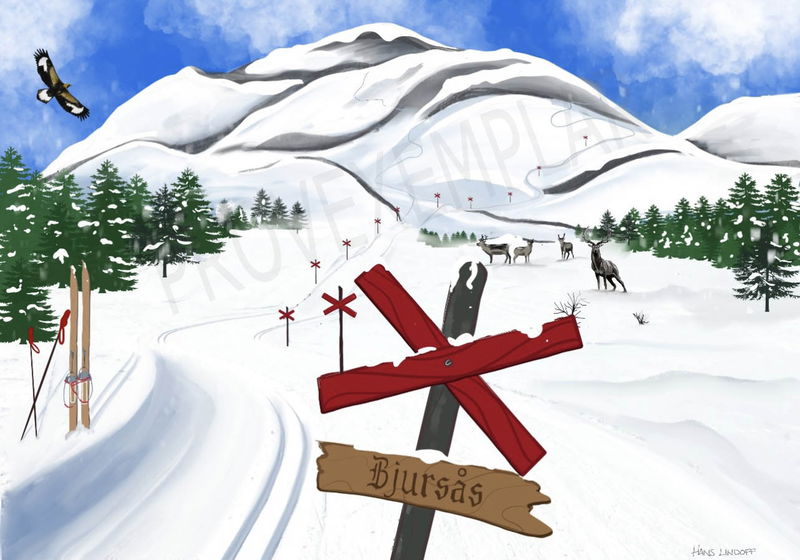 Canvastavla - Ledkryss med egen valfri text