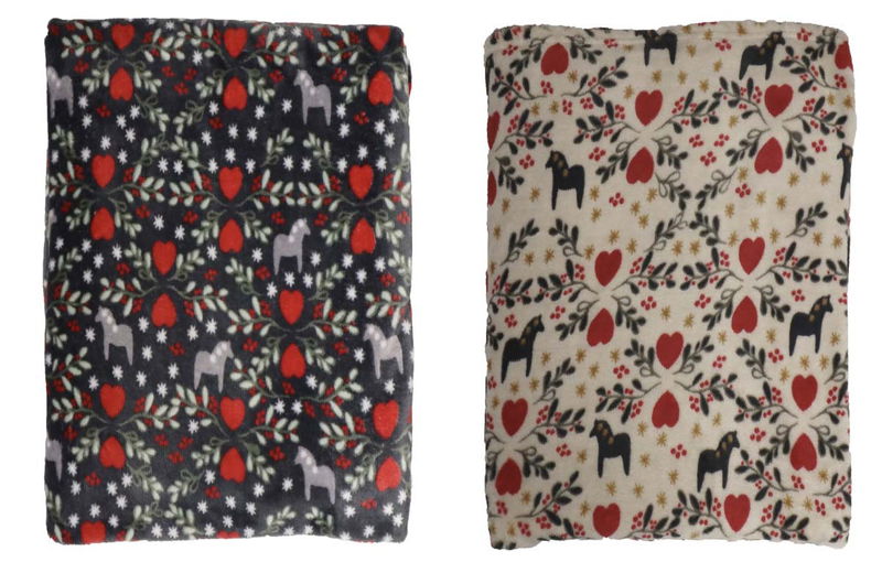 Fleecepläd "Älska Dalarna" 130x170 cm