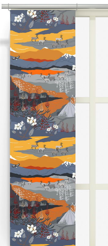 Panel Curtains - Fjällvandring 43x240 cm 2-Pack