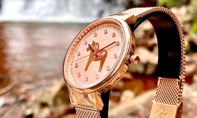 Dalawatch - Rosé med stenar från Swarovski