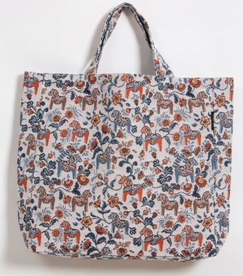 Fabric bag model Leksand mini jacquard 42x40 cm