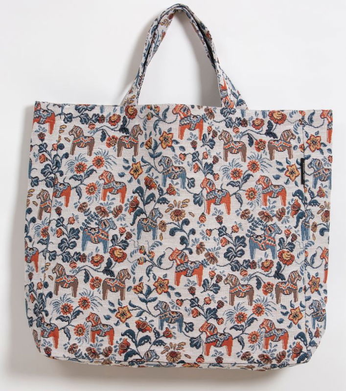 Fabric bag model Leksand mini jacquard 42x40 cm