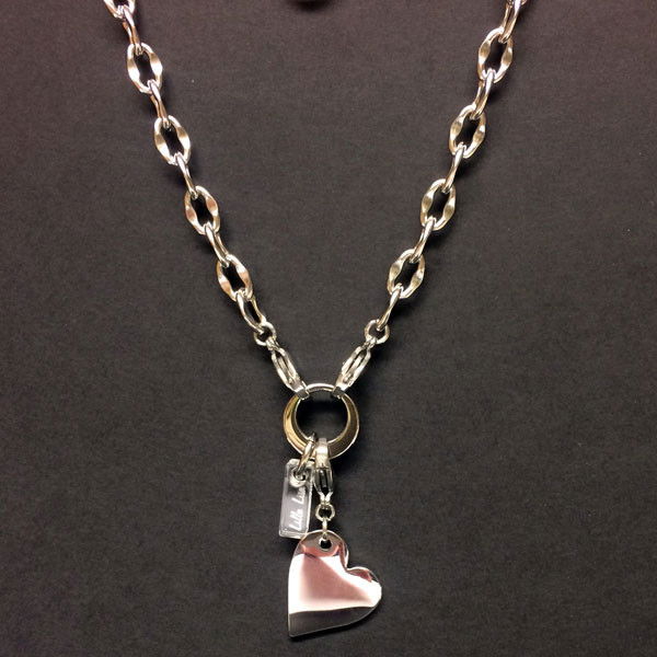 Halskedja - Hamrad länk - välj längd 40-90 cm