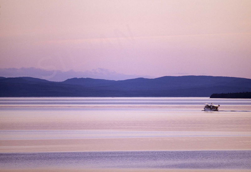 Canvastavla - Sjön Siljan med ångbåten Gustaf Wasa