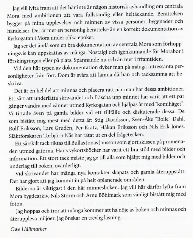 Bok - Minnenas Kyrkogata i Mora