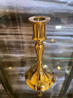 Bronsljusstake, höjd 175 mm