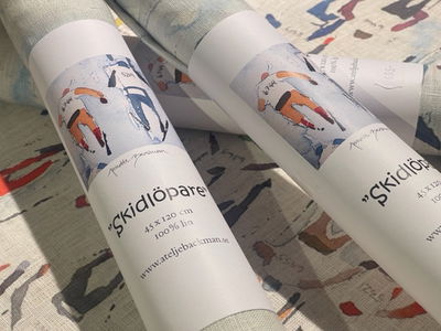 Bordslöpare 45x120 cm - "Skidlöpare"