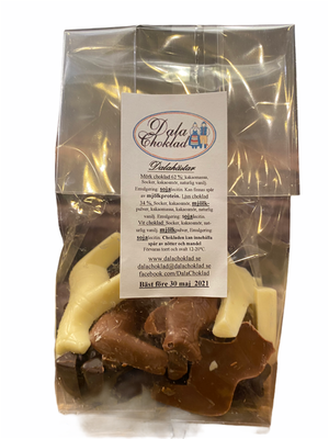 Presentpåse - 16 Dalahästar i choklad