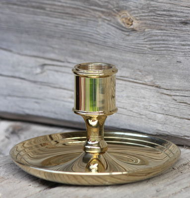 Ljusstake, Mässing, höjd 64mm med handtag