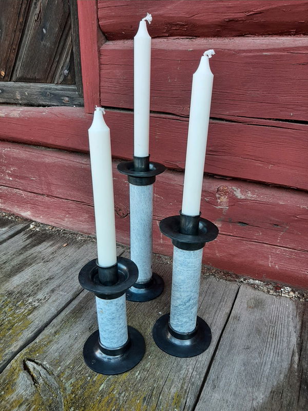 Ljusstake - Berget & Smeden 15, 20 och 25 cm