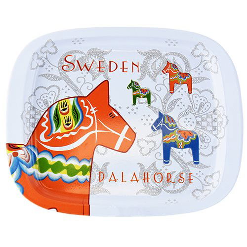Bricka - Dalahäst "Sweden"