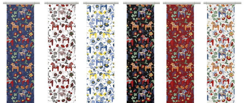 Panelgardiner modell Leksand 43x240 cm 2-Pack