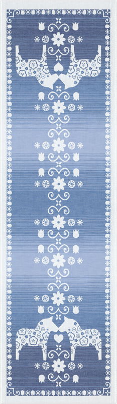 Table runner - Dalarna Light blue 35x80 or 35x120 cm
