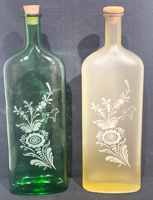 Glasflaska Dalarna Design - Kurbitshäst