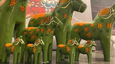 Dalahäst - Sälenhästen "Hjortron" (Numrerad upplaga)