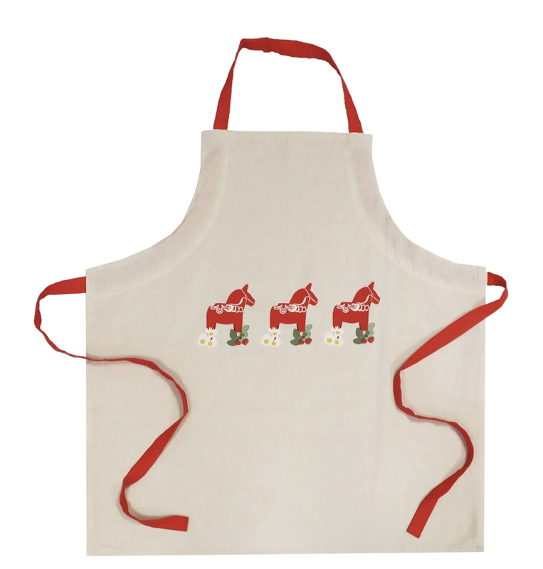 Förkläde - Dalahästar "Orsa"