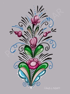 Canvastavla - Kurbits 2 av Hans Lindoff