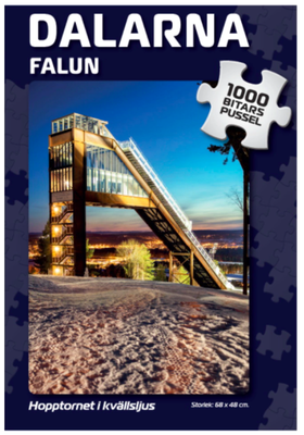 Pussel 1000 bitar- Hopptornet i Falun i kvällsljus