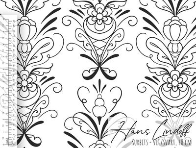 Tapet - Kurbits Vit/Svart