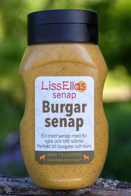 LissEllas Burgarsenap 320 gram i plastflaska