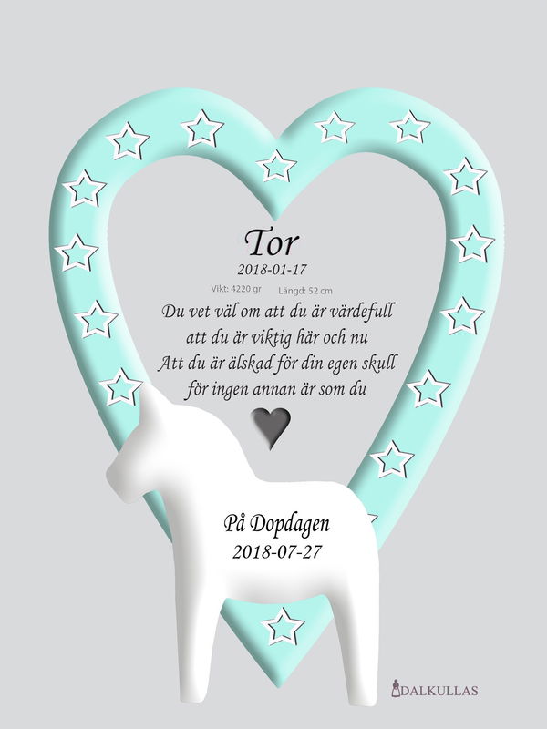 Taufbild - Dalapferd