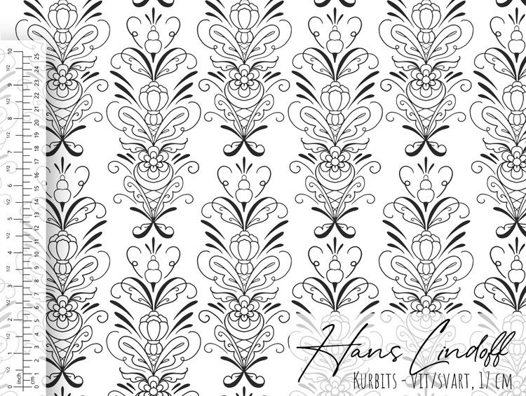 Tapet - Kurbits Vit/Svart