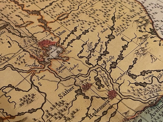 Karta Dalarna 1620 (Upplaga 1/532)