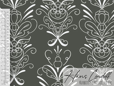 Tapet - Kurbits Grå/Vit