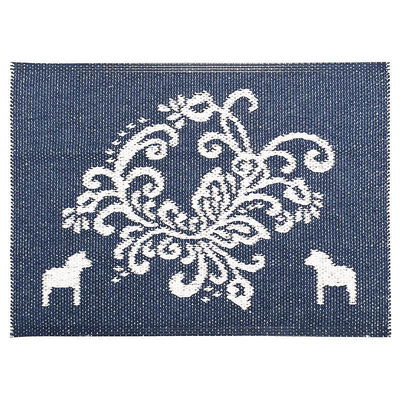 Kurbits dörrmatta med Dalahästar 50x70 cm - Vändbar vinylmatta