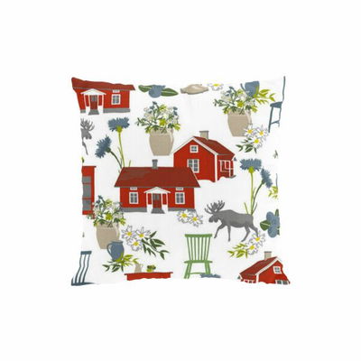 Kuddfodral - Strövtåg bland röda stugor med vita knutar
