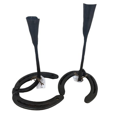 Hästsko - Ljushållare i smide