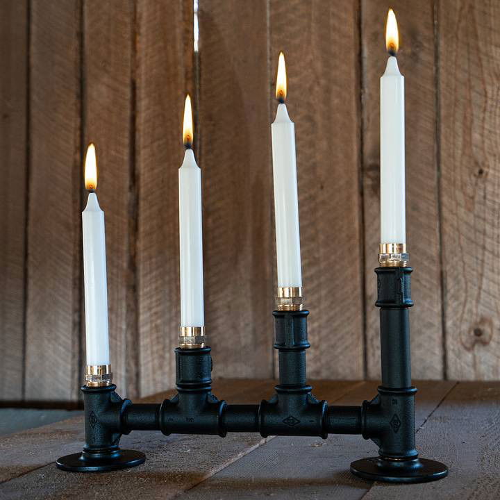 Ljusstake -  Tetra mattsvart - 4st ljus