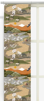 Panel Curtains - Fjällvandring 43x240 cm 2-Pack