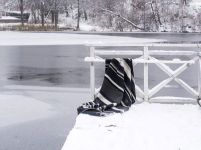 Falu Rödfärg filt Vintervärme  135x200 cm